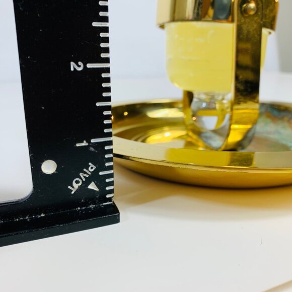 Partylite Brass Gimbal Candle Holder Nautical Patina Wall Sconce Table Bell READ - Picture 11 of 16